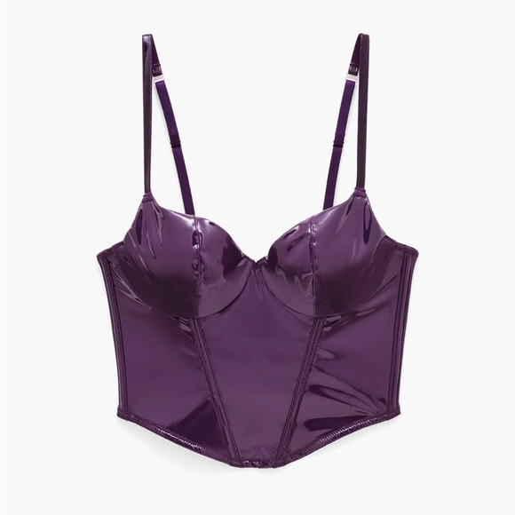 Savage X Fenty Playtime Purple Leather Tease Xtra VIP Box Set - Picture 4 of 8